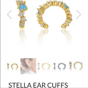COPY - Melinda Maria Stella Fire Opal Ear Cuffs